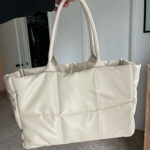 Faux leather purse tote
